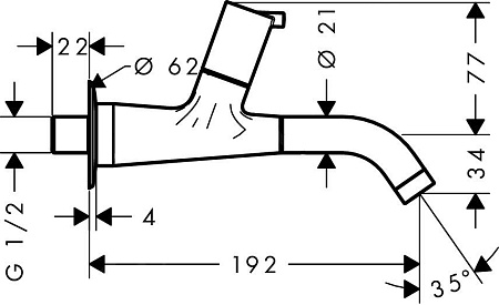 Кран Hansgrohe Talis 32141000 для раковины