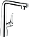 Смеситель Hansgrohe Metris 14847000 для кухонной мойки, хром