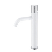 Смеситель Boheme Stick 122-WCR.2 для раковины, ручка Touch, белый/хром