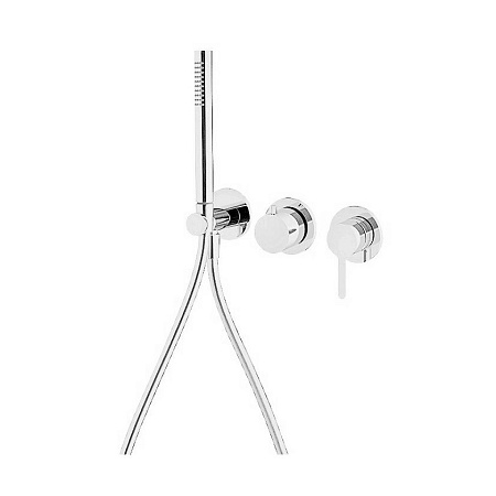 Смеситель Fima Carlo Frattini Snap F3129WX8BS для душа, белый матовый