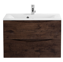 Тумба с раковиной BelBagno Marino MARINO-750-2C-SO-RW-P 75 rovere moro