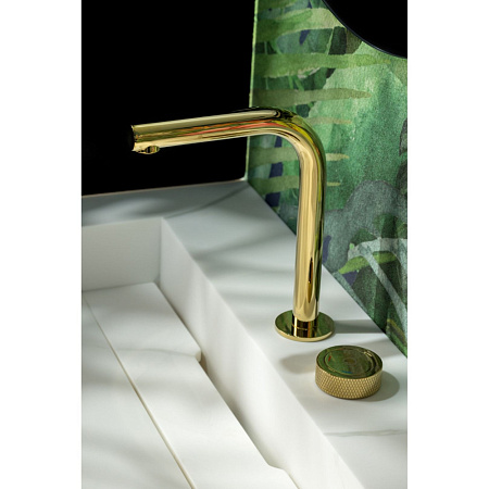 Смеситель Boheme Tech 158-G для раковины, автоматический, золото