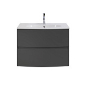 Тумба с раковиной Cezares Elettra 55522 74 с керамической раковиной, grafite