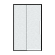 Душевая дверь Grossman Galaxy 100.K33.01.140.21.02 139-140x195 шиншилла/черный матовый