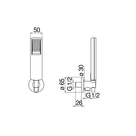 Душевой гарнитур Nobili AD146/49CR хром