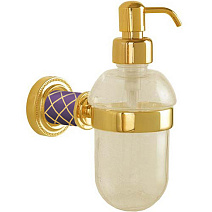 Дозатор для жидкого мыла Boheme Murano 10912-V-G золото/фиолетовый