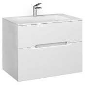 Тумба с раковиной Jorno Modul Mоl.01.77/P/W 80 подвесная, белая