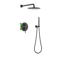 Душевой комплект Timo Saona SX-2369/03SM черный матовый Душевой комплект Timo Saona SX-2369/03SM черный матовый