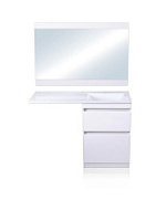 Мебель для ванной напольная El Fante Даллас 110 R 2 ящика, эмаль, белый