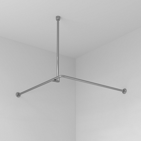 Карниз WasserKRAFT Dinkel SC-469090 для ванны хром