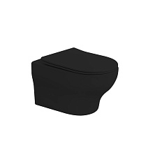 Унитаз подвесной Boheme Fiore 978-SET-B черный матовый Унитаз подвесной Boheme Fiore 978-SET-B черный матовый