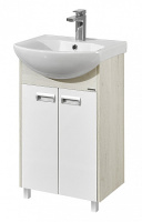 Тумба с раковиной Aquaton Бекка 1A210801BAC20 50 белый/дуб сомерсет