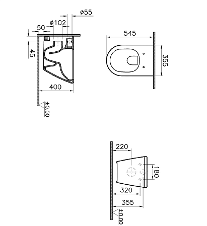 Комплект VitrA Integra Round 9856B003-7205 4 в 1 