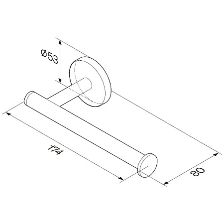 Держатель туалетной бумаги Am.Pm X-Joy A85A34122 черный