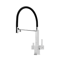 Смеситель для кухонной мойки Sancos Moro SC4006CH хром/черный