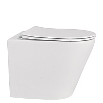 Унитаз приставной ABBER Bequem AC1113 безободковый, белый