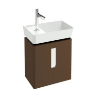 Тумба с раковиной Jacob Delafon Reve 45 см, 2 дверки, ледяной коричневый