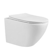 Унитаз подвесной ABBER Bequem AC1100 безободковый, белый