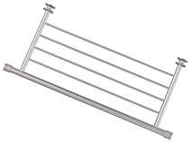 Полка прямая Сунержа Без серии 071-2012-4470 для водяных и электрических, сатин