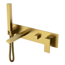 Смеситель Boheme Qubic 474-2-B для ванны с душем, бронза