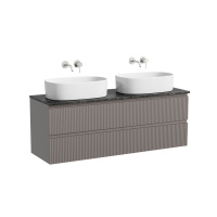 Тумба с раковиной и столешницей Sancos Snob R 140 SNR70SM+TT140A1 Doha Soft/Black Sky