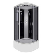 Душевая кабина Niagara Classic NG-2509-14 100x100x215 стекло тонированное/профиль серебро