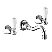 Смеситель Palazzani Porter 55325210 для раковины на 3 отверстия, хром Смеситель Palazzani Porter 55325210 для раковины на 3 отверстия, хром