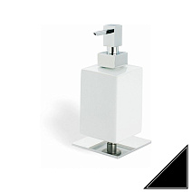 Дозатор для жидкого мыла Stil Haus Urania 618(23-BI) черный матовый/белый