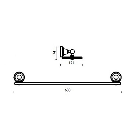 Полка Bagno & Associati Canova CA11452 ORO