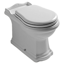 Унитаз приставной Kerasan Retro 101601слив универсальный, фурнитура хром