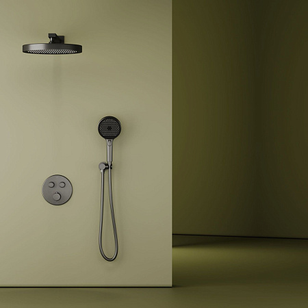 Душевой комплект Sancos Space SC3006GMG вороненая сталь