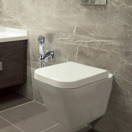 Гигиенический душ со смесителем Bossini Cube Brass E38001B.030 хром