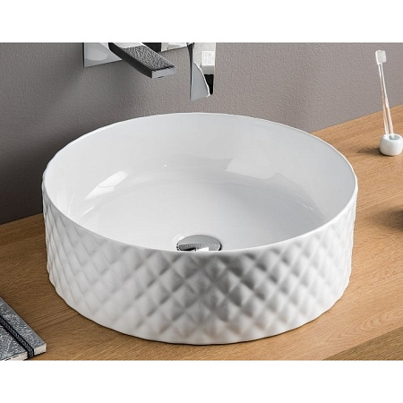 Раковина ArtCeram Rombo OSL009 01;00 44 белый глянцевый
