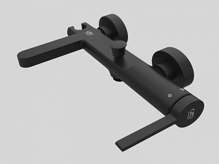 Смеситель GPD Gildo MBB165-S для ванны с душем черный