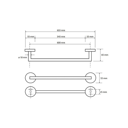 Полотенцедержатель Bemeta Brilo 161204042 60 золото