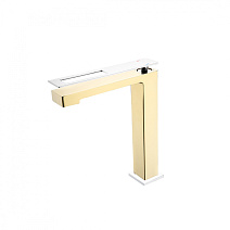 Смеситель Boheme Q 142-GCR для раковины, золото/хром