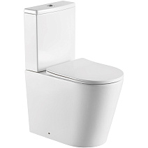 Унитаз-компакт Aquatek Оберон AQ1273S-00 белый, с сидением микролифт