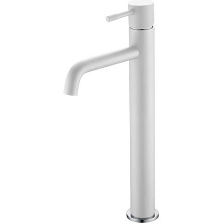 Смеситель Boheme Uno 462-WCR для раковины, белый/хром