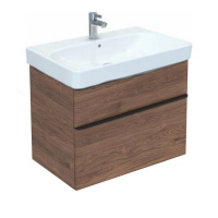 Тумба с раковиной Geberit Smyle Square 500.353.JR.1 75 пекан