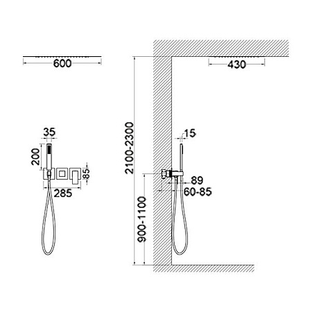 Душевой комплект Timo Selene SX-2129/00SM хром
