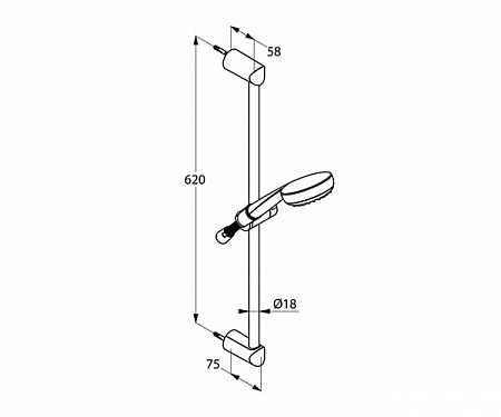 Душевой гарнитур Kludi Logo 6816005-00 хром