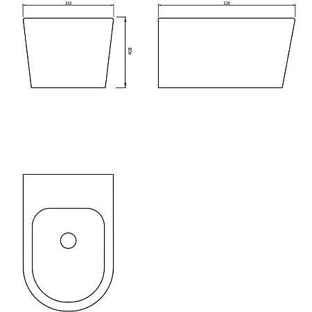 Биде подвесное beWash Albano 36205001 белый