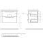 Тумба с раковиной BelBagno Marino MARINO-700-2C-SO-CO-P 70 crema opaco - фото 3