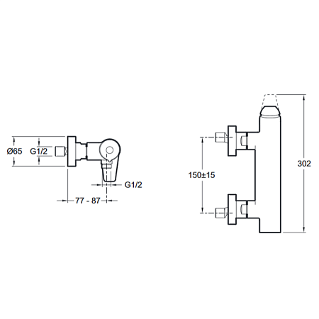 Смеситель Jacob Delafon Aleo+ E97368-CP для душа