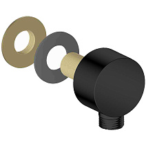 Шланговое подключение Aquatek AQ2454MB черный матовый Шланговое подключение Aquatek AQ2454MB черный матовый