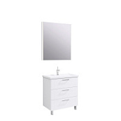 Мебель для ванной Aqwella Манчестер MAN01083 80 напольная, зеркало, белый