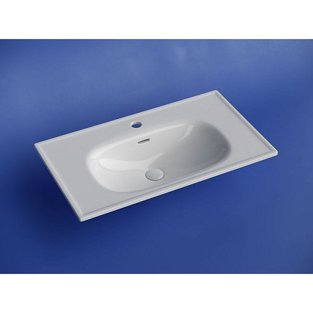 Раковина накладная Ceramicanova Sabo CN13002 80x46x13 белый