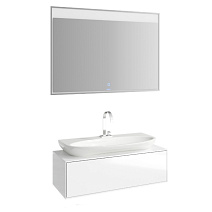 Мебель для ванной Aqwella Genesis GEN0112W 120 белый глянцевый Мебель для ванной Aqwella Genesis GEN0112W 120 белый глянцевый