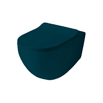 Унитаз подвесной ArtCeram File 2.0 FLV004 42;00 безободковый, green petrolio