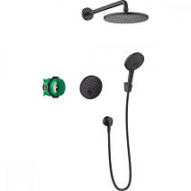 Душевой комплект Hansgrohe Raindance S 27959670 черный матовый